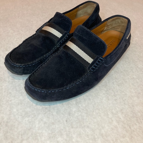Bally Pearce Men’s Suede Drivers Blue 11.5 - Picture 4 of 9